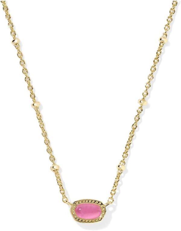 Mini Elisa 14k Gold-Plated Satellite Short Pendant Necklace, Fashion Jewelry for Women