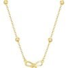Stocking Stuffers for Women Dainty Bow Necklace 14K Gold Plated Cute Choker Small Pendant Charm Necklaces Teen Gift Trendy Stuff Personalized Jewelry Christmas Gifts