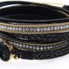610FIDXfFSL._AC_SL1000.jpg Leather Wrap Bracelets for Women, Boho Leopard Multi-Layer Crystal Beads Cuff Bracelet Jewelry