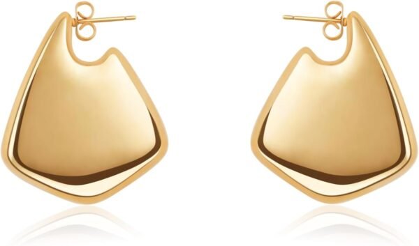 61C4m1Ag6kL._AC_SL1500.jpg Trendy Gold Plated Knot Earrings for Women Chunky Statement Drop Dangle Earrings Lightweight Hypoallergenic Fashion Accessories Gold Jewelry Gifts for Womens