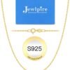 Jewlpire 925 Sterling Silver Chain Necklace Chain for Women 1.1mm Cable Chains Necklace Upgraded Spring-Ring Clasp - Thin & Sturdy Women's Chains Necklaces 14 16 18 20 22 24 Inch