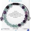 Healing Crystal Bracelet for Women 8mm Natural Stone Crystal Beaded Bracelets Adjustable Handmade Gemstone Bracelet Healing Jewelry Mother's Day Gifts for Women
