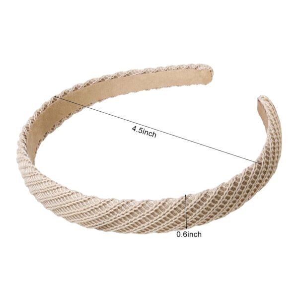 61eVakBIidL._SL1500.jpg Headbands for Women Thin Knitted Hairbands Fashion Non Slip Headband for Women's Hair Cute Solid Colors Hair Accessories 4 PCS