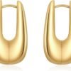 61f0C7YnsjL._AC_SL1500.jpg Trendy Gold Plated Knot Earrings for Women Chunky Statement Drop Dangle Earrings Lightweight Hypoallergenic Fashion Accessories Gold Jewelry Gifts for Womens