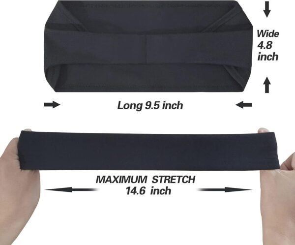 61hGzVxlf6S._AC_SL1500.jpg Mens Running Headband,5Pack,Mens Sweatband Sports Headband for Running,Cycling,Basketball,Yoga,Fitness Workout Stretchy Unisex Hairband