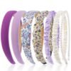 7 Pack Headbands for Women Girls Headbands Trendy Non Slip Hairbands Fashion Hair Accessories Multi-style Headband Pack Diademas Para Mujer (Neutral)