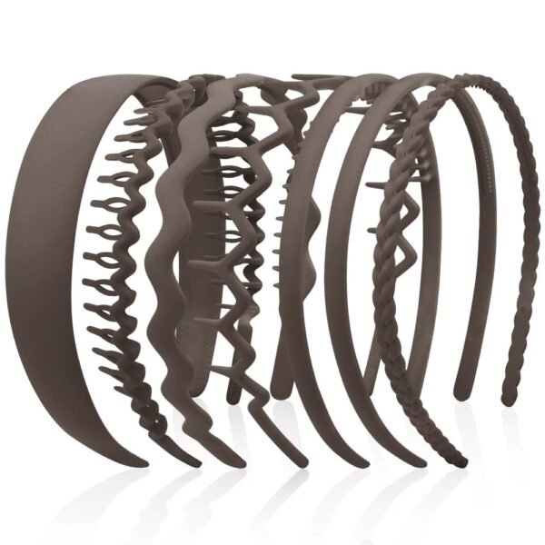 7 Pack Headbands for Women Girls Headbands Trendy Non Slip Hairbands Fashion Hair Accessories Multi-style Headband Pack Diademas Para Mujer (Neutral)