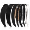 7 Pack Headbands for Women Girls Headbands Trendy Non Slip Hairbands Fashion Hair Accessories Multi-style Headband Pack Diademas Para Mujer (Neutral)