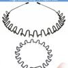 61vrH_l-buL._SL1390.jpg Metal Hair Band for Men Headband Women Bands Unisex Black Wavy Spring Outdoor Sports Headbands Men's Hoop Clips Accessories Simple Elastic Non Slip Head Headwear