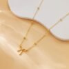 Stocking Stuffers for Women Dainty Bow Necklace 14K Gold Plated Cute Choker Small Pendant Charm Necklaces Teen Gift Trendy Stuff Personalized Jewelry Christmas Gifts