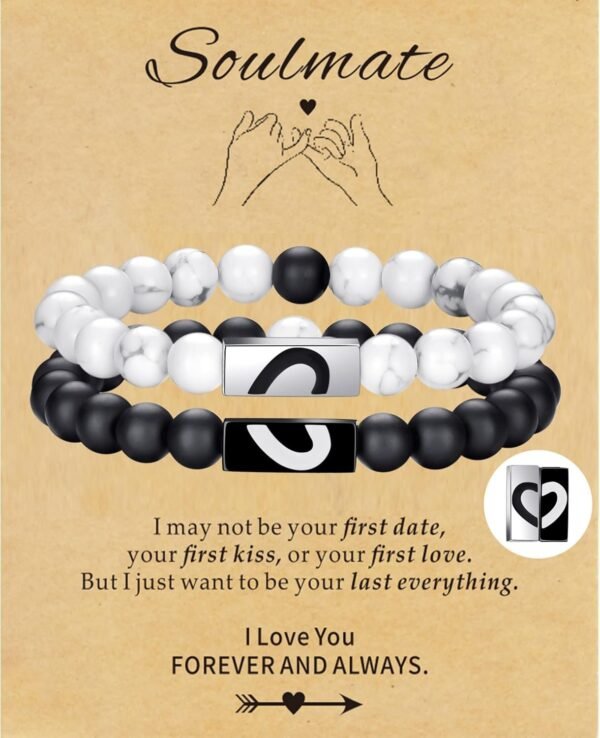 Tiger Eye Bracelet For Men 8MM Natural Stone Stretch Adjustable Black Crystal Beaded Bracelet for Men Women Gifts