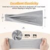 Headbands for Women - 6 Pack Wide Elastic Hair Bands | Stretchy Sweatbands Hair Bands | Soft Sports Thin Head Bands | Non-Slip Accessories Bands for Fashion, Washing Face, Workouts, Yoga, Daily Use