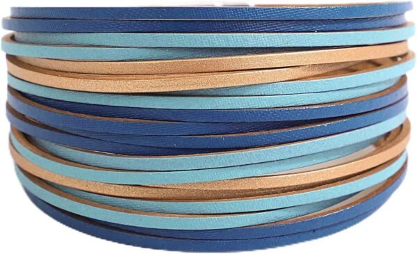 718UQtWtqIL._AC_SL1500.jpg Leather Wrap Bracelets for Women, Boho Leopard Multi-Layer Crystal Beads Cuff Bracelet Jewelry