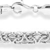 718rxl_kDbL._AC_SL1500.jpg Italian 925 Sterling Silver Byzantine Bracelet for Women, Handmade in Italy