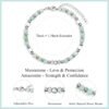 Amazonite Colorful Imperial Jasper Stainless Steel Beads Bracelets, Graduation Mothers Day Christmas Birthday Gifts for Her Women