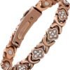 71IsEz32C8L._AC_SL1500_8445afa8-cf7c-43fe-a2d2-6dea76e25dd0.jpg Pure Copper Bracelets for Women, Ultra Strength Magnetic Therapy Bracelet for Pain Relief with Neodymium Magnets & Sparkling Cubic Zirconia, Adjustable, Infinite Clover Jewelry