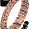 Magnetic Copper Bracelet for Men — EllipseMAX 5X Strength 5,000 Gauss Magnets — Designed in USA & Patent Pending — Premium Mens Copper Bracelet with Adjustable Length
