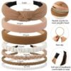 7 Pack Headbands for Women Girls Headbands Trendy Non Slip Hairbands Fashion Hair Accessories Multi-style Headband Pack Diademas Para Mujer (Neutral)