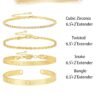 Gold Bracelets for Women 14K Gold Plated Stack Trend Bracelets Charm Paperclip Chain Cuban Link Layered Waterproof Bracelet Dainty Bracelet for Women Jewelry Gifts