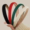71kYlp5D2tL._SL1500.jpg Headbands for Women Thin Knitted Hairbands Fashion Non Slip Headband for Women's Hair Cute Solid Colors Hair Accessories 4 PCS