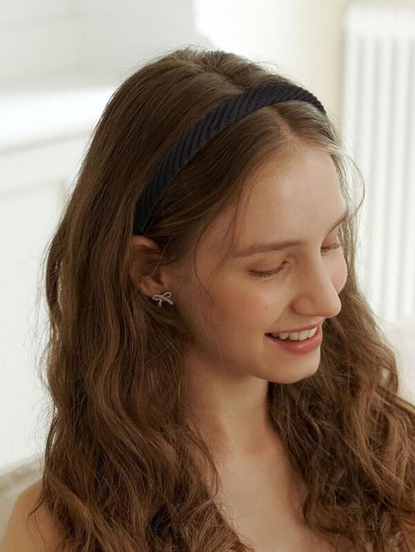 71qygxRXTuL._SL1500.jpg Headbands for Women Thin Knitted Hairbands Fashion Non Slip Headband for Women's Hair Cute Solid Colors Hair Accessories 4 PCS