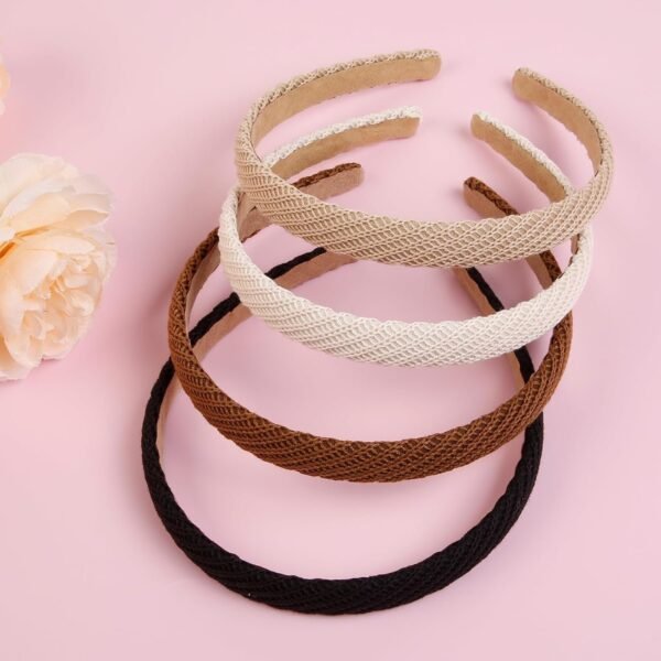 71tUKu4g2tL._SL1500.jpg Headbands for Women Thin Knitted Hairbands Fashion Non Slip Headband for Women's Hair Cute Solid Colors Hair Accessories 4 PCS
