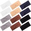 12 Pcs Stretchy Headbands for Women, Absorbed Sport Headband Soft Twist Knotted Headbands for Daily Life Yoga Workout