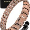 Magnetic Copper Bracelet for Men — EllipseMAX 5X Strength 5,000 Gauss Magnets — Designed in USA & Patent Pending — Premium Mens Copper Bracelet with Adjustable Length