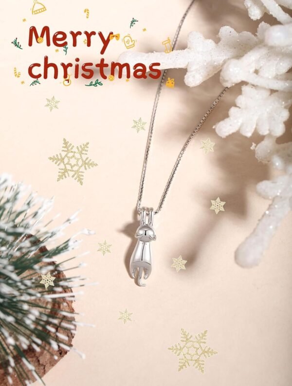 81ZNvtYfDfL._AC_SL1500.jpg 925 Sterling Silver Cat Necklace Jewelry for Women Trendy Dainty Charm Pendant Necklaces Best Friend Birthday Gifts for Her Sister Mom Wife Womens