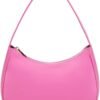 Shoulder Bags for Women, Cute Hobo Tote Handbag Mini Clutch Purse with Zipper Closure