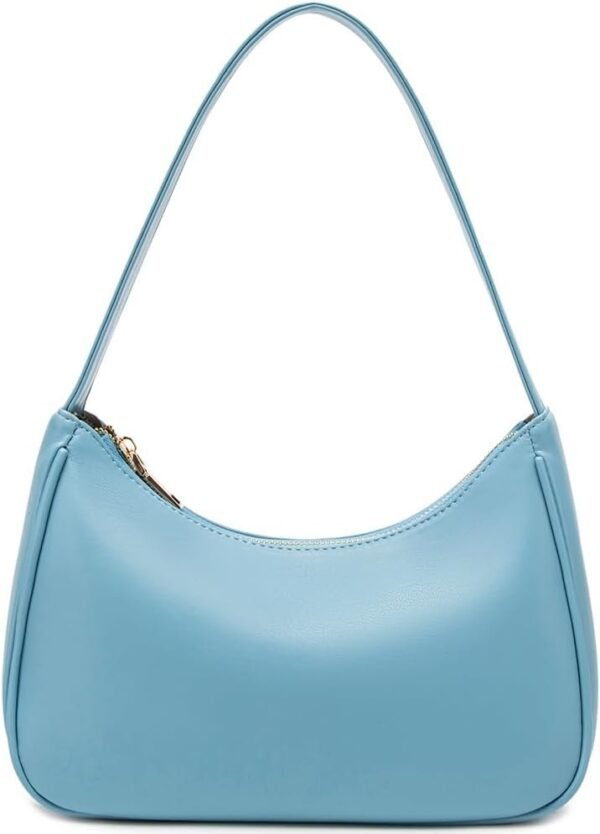 Shoulder Bags for Women, Cute Hobo Tote Handbag Mini Clutch Purse with Zipper Closure