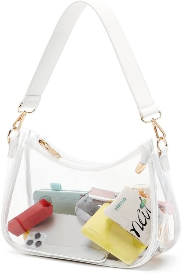 Shoulder Bags for Women, Cute Hobo Tote Handbag Mini Clutch Purse with Zipper Closure