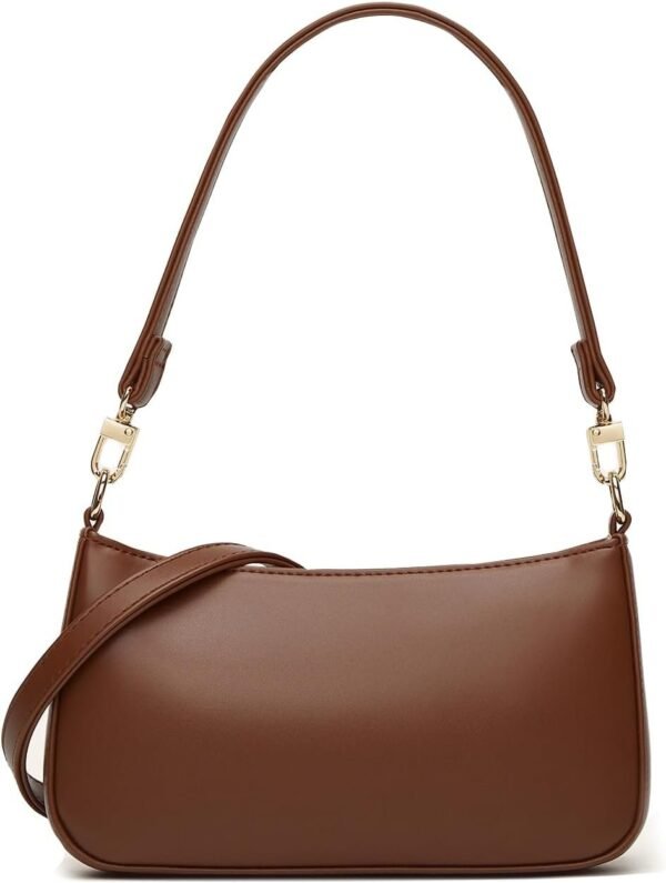 51mLvfmbelL._AC_SL1500.jpg Shoulder Bags for Women, Retro Vegan Leather Classic Tote HandBags Purse with Zipper Closure