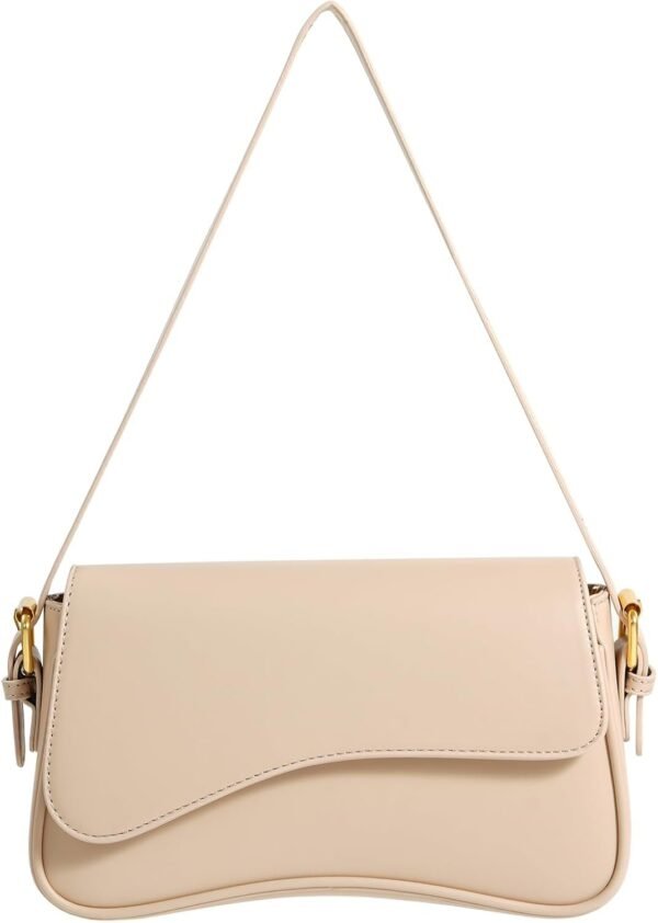 51pDMAnpGwL._AC_SL1500.jpg Shoulder Bag for Women Y2K Trendy Purse Vegan Leather Hobo Handbags Clutch Saddle Bag with 2 Removable Strap