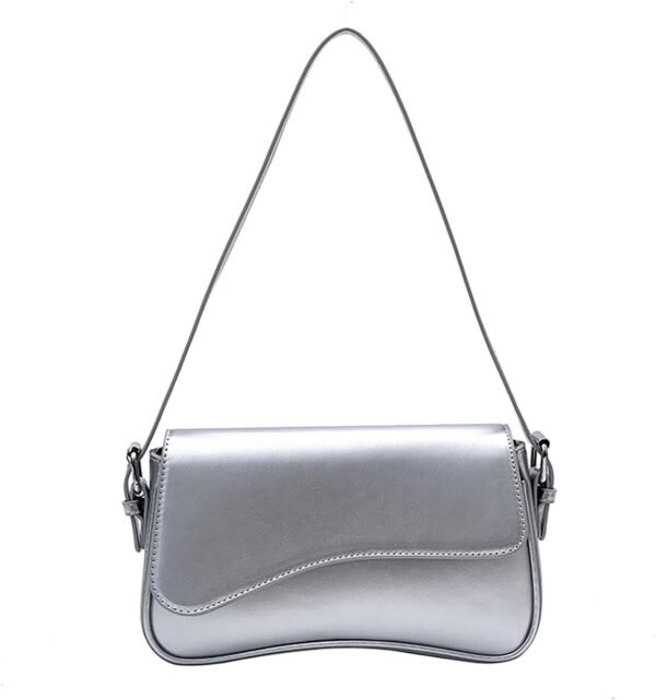 PU Leather Tote Bag for Women with 2 Removable Straps and Zipper Closure