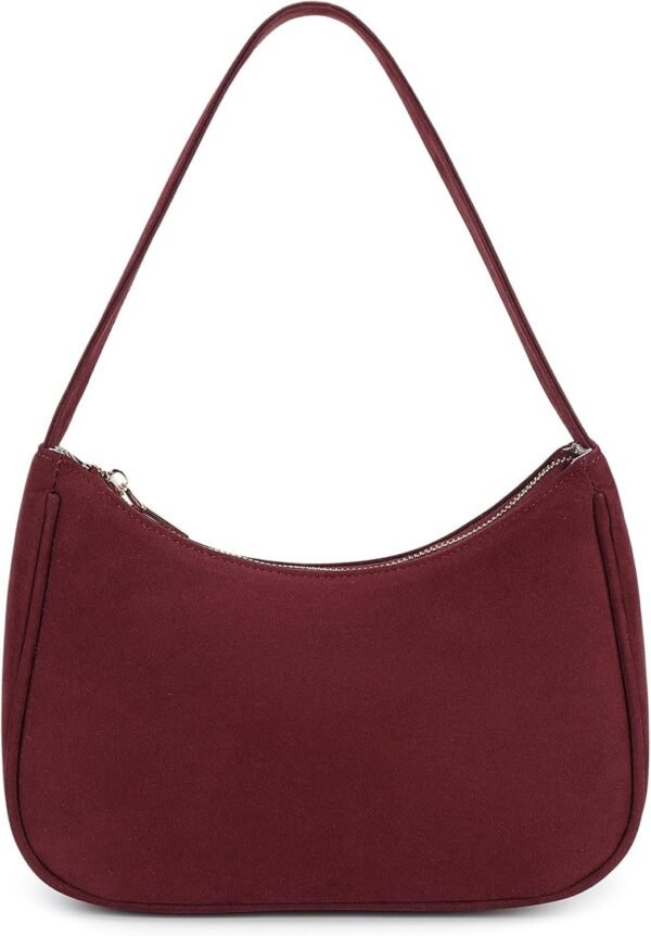 Shoulder Bags for Women, Cute Hobo Tote Handbag Mini Clutch Purse with Zipper Closure