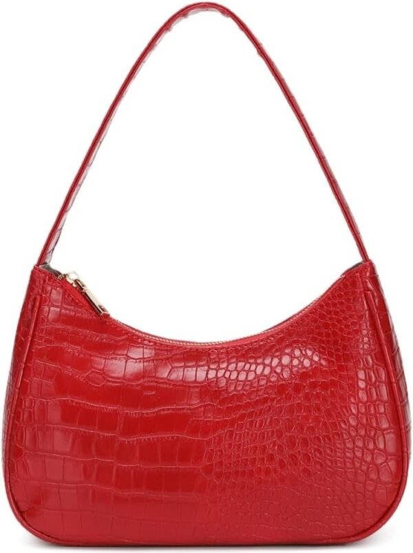 Shoulder Bags for Women, Cute Hobo Tote Handbag Mini Clutch Purse with Zipper Closure