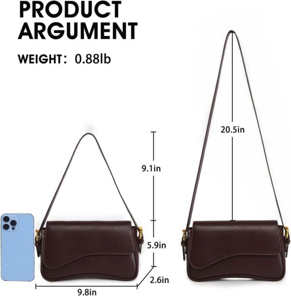 PU Leather Tote Bag for Women with 2 Removable Straps and Zipper Closure