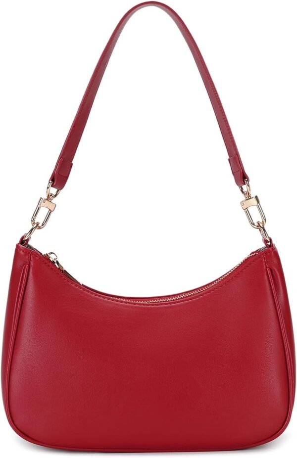 Shoulder Bags for Women, Cute Hobo Tote Handbag Mini Clutch Purse with Zipper Closure