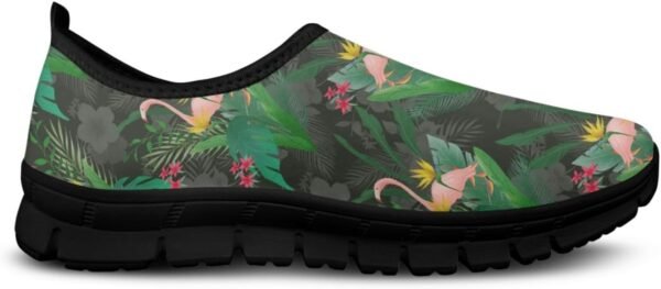 Boho Lightweight Slip On Walking Shoes for Women Breathable Round Toe Women Cute Loafer Shoes No Laces Flat Barefoot