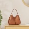 Hobo Crossbody Bags for Women Designer Faux Leather Hobo Handbags Retro Large Size Shoulder Bag Bucket Purse