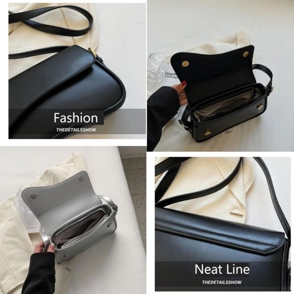 71P33WPniVL._AC_SL1500.jpg Shoulder Bag for Women Y2K Trendy Purse Vegan Leather Hobo Handbags Clutch Saddle Bag with 2 Removable Strap