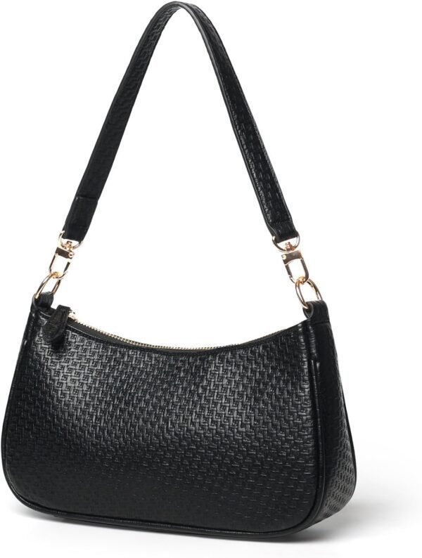 Clutch Tote Handbags with 2 Removable Straps and Zipper Closure Crossbody Bags Shoulder Purse Handbag for Women