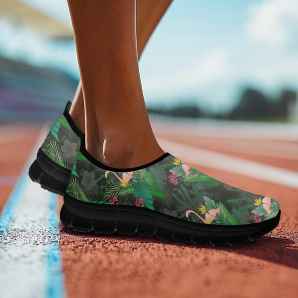 Boho Lightweight Slip On Walking Shoes for Women Breathable Round Toe Women Cute Loafer Shoes No Laces Flat Barefoot