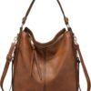 Hobo Crossbody Bags for Women Designer Faux Leather Hobo Handbags Retro Large Size Shoulder Bag Bucket Purse