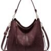Hobo Crossbody Bags for Women Designer Faux Leather Hobo Handbags Retro Large Size Shoulder Bag Bucket Purse