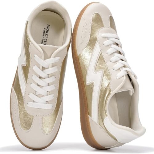 818uDzaJpyL._AC_SL1500.jpg Sneakers for Women - Lace-Up Shoes for Women Trendy Women Sneakers with Memory Foam Insole Women's Fashion Sneakers Non-Slip Womens Shoes