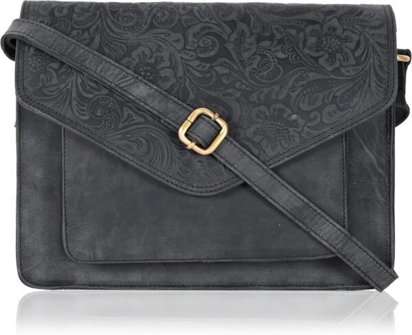 81QL1LJxNvL._AC_SL1500.jpg Leather Flapover Crossbody Handbag Purse for Women with Adjustable Strap & Overflap Snap Closure Tote/Bag