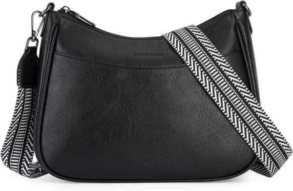 Trendy Leather Crossbody Purse with Adjustable Strap, Women's Shoulder Handbag