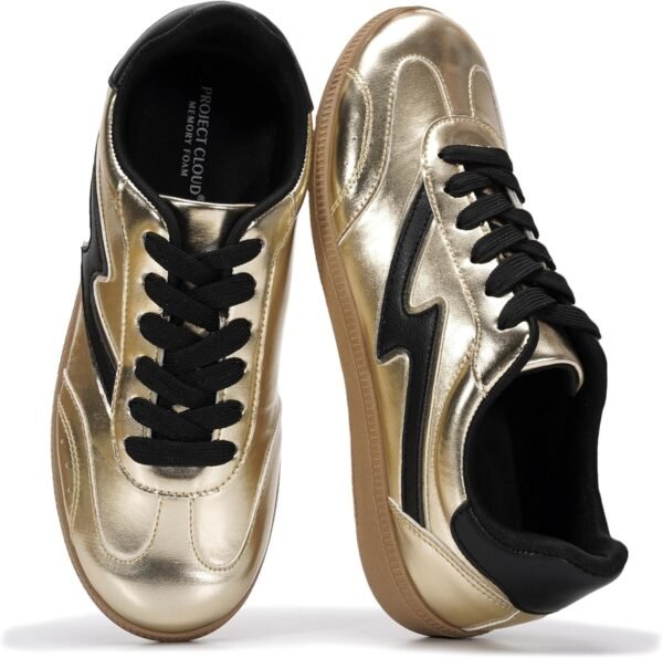 81ZfgtTDjKL._AC_SL1500.jpg Sneakers for Women - Lace-Up Shoes for Women Trendy Women Sneakers with Memory Foam Insole Women's Fashion Sneakers Non-Slip Womens Shoes